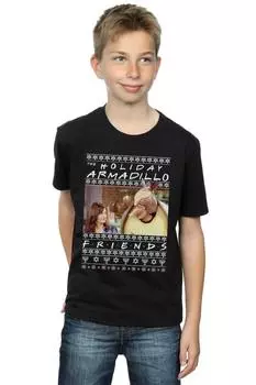 Футболка Fair Isle Holiday Armadillo Friends, черный