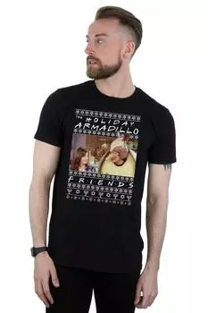 Футболка Fair Isle Holiday Armadillo Friends, черный