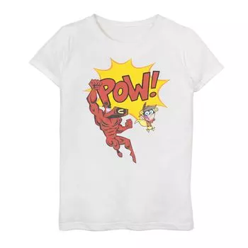 Футболка Fairly OddParents Crimson Chin Cleft Action для девочек 7–16 лет Licensed Character