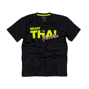 Футболка Fairtex TST178 Muay Thai Neon, размер S, черный/желтый