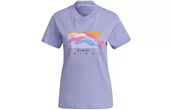 Футболка Fakten женская светло-фиолетовая Adidas Originals