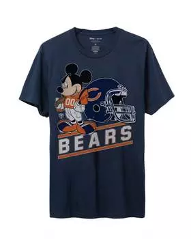 Футболка фаната Bears Disney Mickey Come to Play Junk Food Clothing, темно-синий