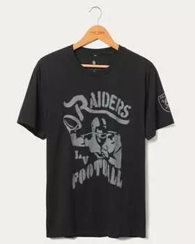 Футболка фаната франшизы Raiders NFL Junk Food Clothing, черный
