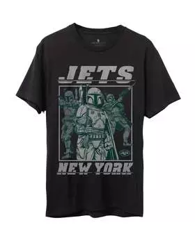 Футболка фаната Jets Star Wars Boba Fett Showdown Junk Food Clothing, черный