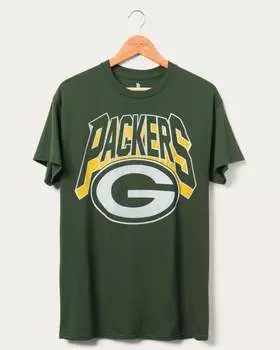Футболка фаната концерта Packers Junk Food Clothing, цвет hunter
