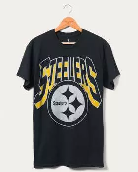 Футболка фаната концерта Steelers Junk Food Clothing, черный