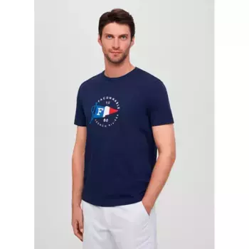 Футболка Faonnable Flag Print, синий