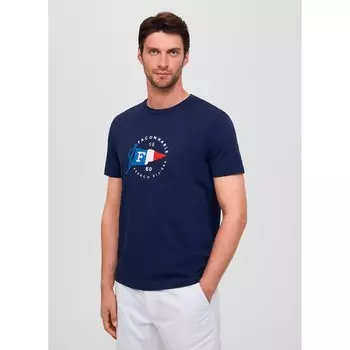 Футболка Faonnable Flag Print, синий