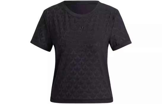 Футболка FASHION MONOGRAM женская черная Adidas Originals