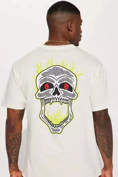 Футболка Fashion Nova FLAMINGSKULLFNM, песочный