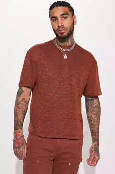 Футболка Fashion Nova FNMH1009, шоколад