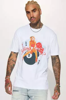 Футболка Fashion Nova FNP1202LUCKY, белый