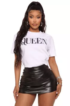 Футболка Fashion Nova FNWP001QUEEN, белый