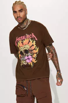 Футболка Fashion Nova MET124485, коричневый