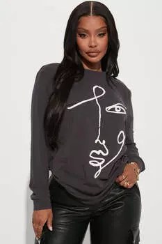 Футболка Fashion Nova N20270, угольный