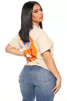 Футболка Fashion Nova SPDN734W, нюд