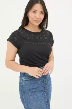 Футболка Fat Face, черный