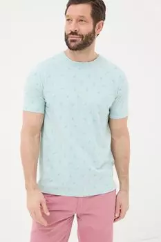 Футболка Fatface Judes с принтом льда Fat Face, синий