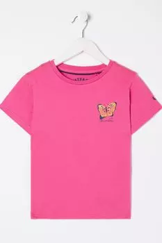 Футболка Fatface с бабочкой Fat Face, розовый