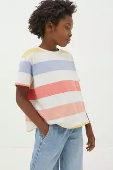 Футболка Fatface с толстыми полосками Fat Face, бежевый