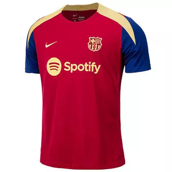 Футболка fc barcelona dri fit футбольный трикотажный топ Nike, красный