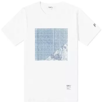 Футболка Fdmtl Boro в стиле пэчворк, белый