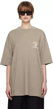 Футболка Fear of God EENTIAL серая с круглым вырезом из джерси Fear of God ESSENTIALS, Heather gray