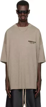 Футболка Fear of God EENTIAL серая с круглым вырезом из джерси Fear of God ESSENTIALS, Heather gray