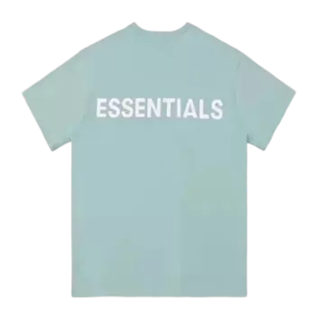 Футболка Fear of God Essentials Basic Short Sleeve T-Shirt 'Light Blue' FOG-SS20-122, синий