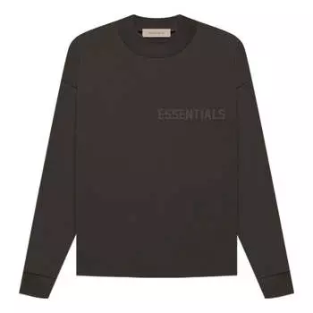 Футболка Fear of God Essentials FW22 Long Sleeve Tee Off Black, черный