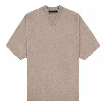Футболка Fear of God Essentials FW23 V-Neck T-shirt 'Core Heather', коричневый