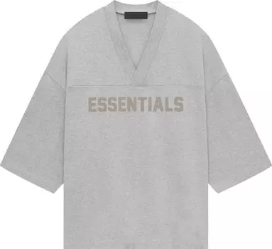 Футболка Fear of God Essentials Heavy Jersey Football 'Light Heather Grey', серый