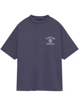Футболка FEAR OF GOD ESSENTIALS из джерси с круглым вырезом, синий