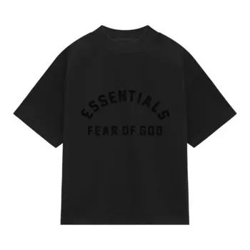 Футболка Fear of God Essentials Kids Heavy Jersey Crewneck T-Shirt, черный