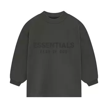 Футболка Fear of God Essentials Kids Long-Sleeve Tee, цвет Ink