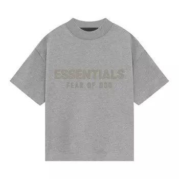 Футболка Fear of God Essentials Kids Short-Sleeve Tee, цвет Dark Heather Oatmeal