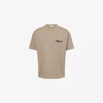 Футболка Fear Of God Essentials с логотипом, серо-бежевый
