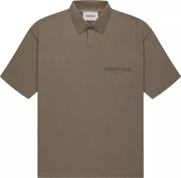 Футболка Fear of God Essentials Short-Sleeve Polo 'Harvest', коричневый