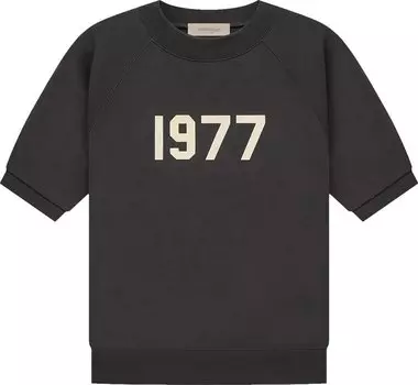 Футболка Fear of God Essentials Short-Sleeve Raglan Crewneck 'Iron', черный