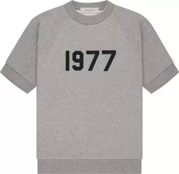 Футболка Fear of God Essentials Short-Sleeve Sweatshirt 'Dark Oatmeal', серый