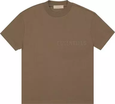 Футболка Fear of God Essentials Short-Sleeve Tee 'Wood', коричневый