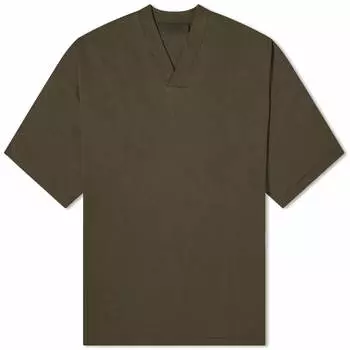 Футболка Fear Of God Essentials Spring Logo V-Neck, цвет Ink