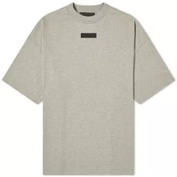 Футболка Fear Of God Essentials Spring Tab Crew Neck, цвет Dark Heather Oatmeal