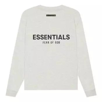 Футболка Fear of God Essentials SS21 Long Sleeve T-Shirt 'Light Heather Oatmeal' FOG-SS21-598, бежевый