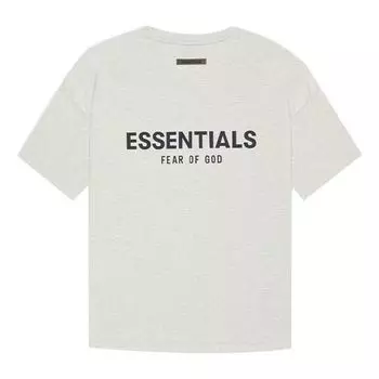 Футболка Fear of God Essentials SS21 Short Sleeve T-Shirt 'Light Heather Oatmeal' FOG-SS21-597, серый