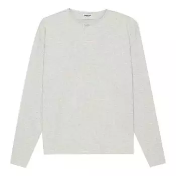 Футболка Fear of God Essentials SS21 Thermal Henley Long Sleeve Light Heather Oatmeal, бежевый
