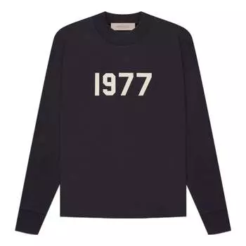Футболка Fear of God Essentials SS22 Long Sleeve T-Shirt 1977 'Iron' FOG-SS22-140, черный