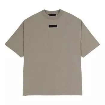 Футболка Fear of God Essentials SS24 drop2 Crewneck T-Shirt 'Seal', бежевый