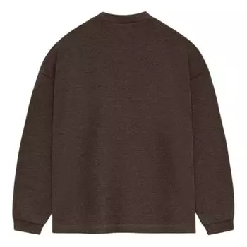 Футболка Fear of God Essentials SS24 Long Sleeve T-shirt 'Heather Wood', коричневый