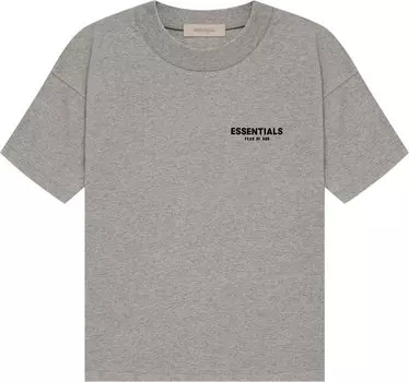 Футболка Fear of God Essentials Tee 'Dark Oatmeal', серый